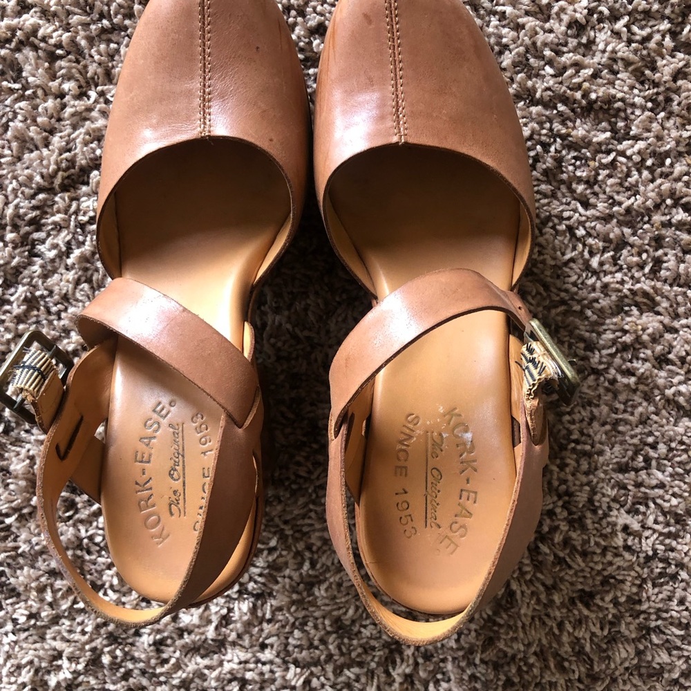 Kork-Ease Myra Leather Platform Wedge Sandals - Picture 4 of 7